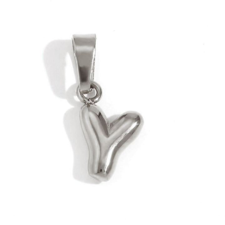 Collier lettre effet ballon