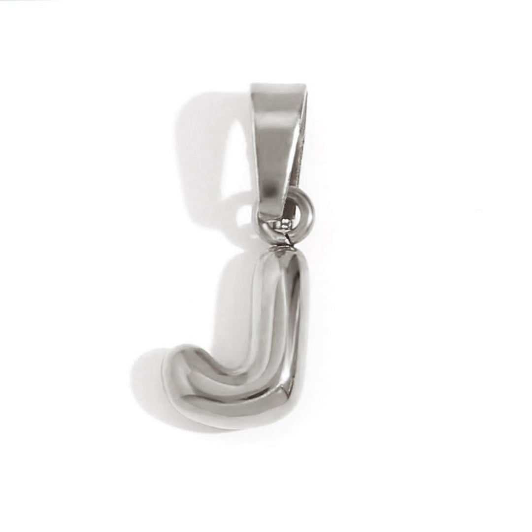Collier lettre effet ballon