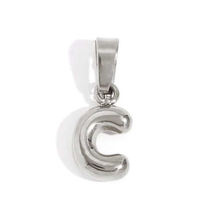 Collier lettre effet ballon