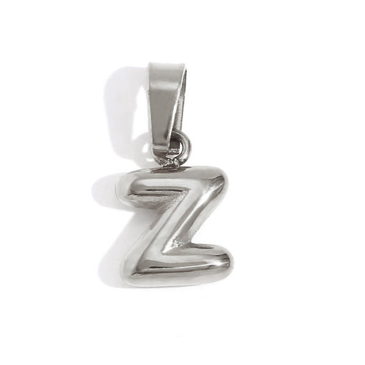 Collier lettre effet ballon
