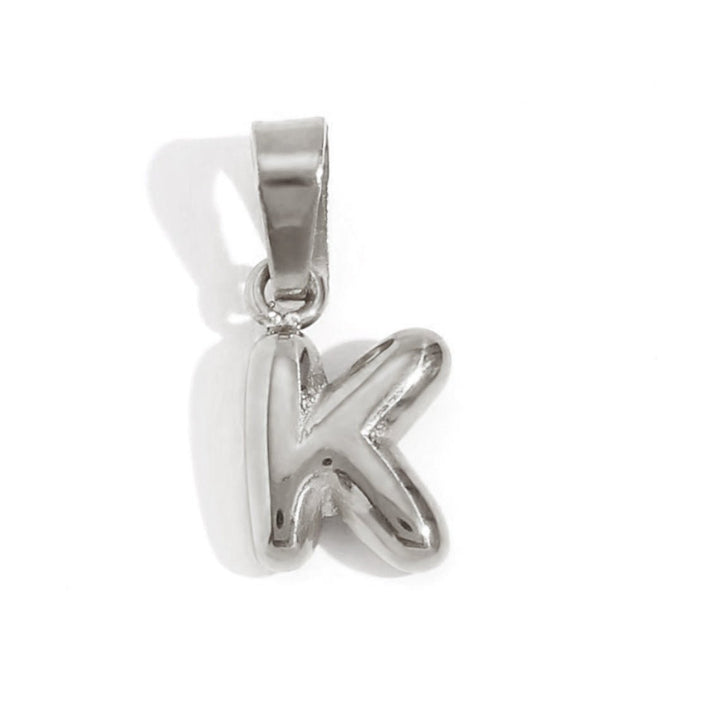 Collier lettre effet ballon
