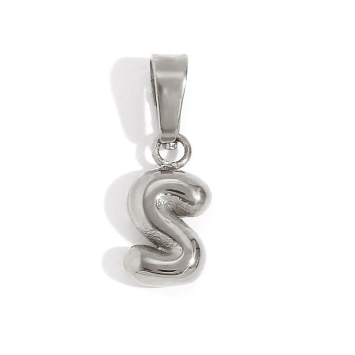 Collier lettre effet ballon
