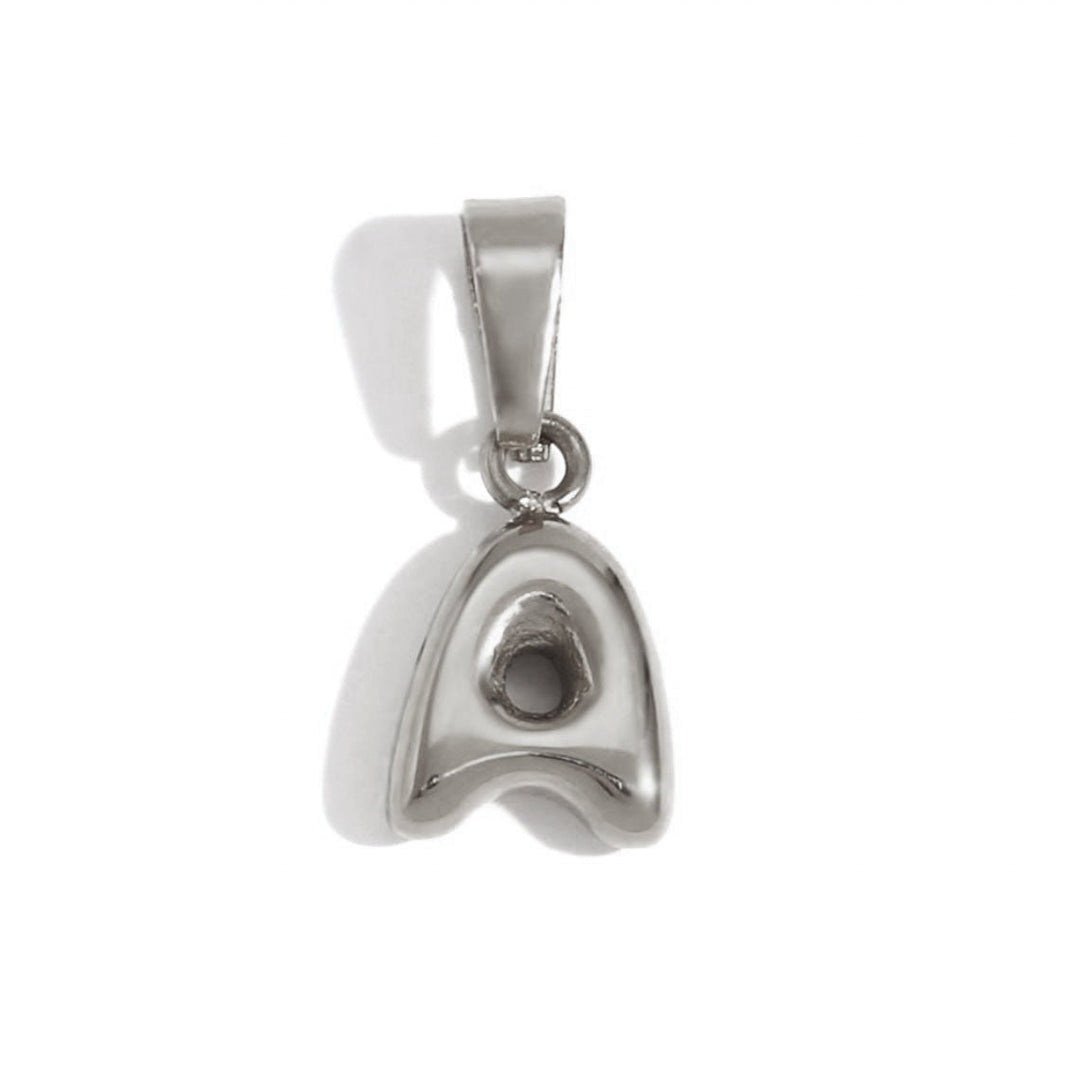 Collier lettre effet ballon
