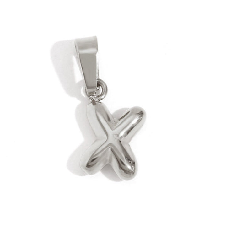Collier lettre effet ballon