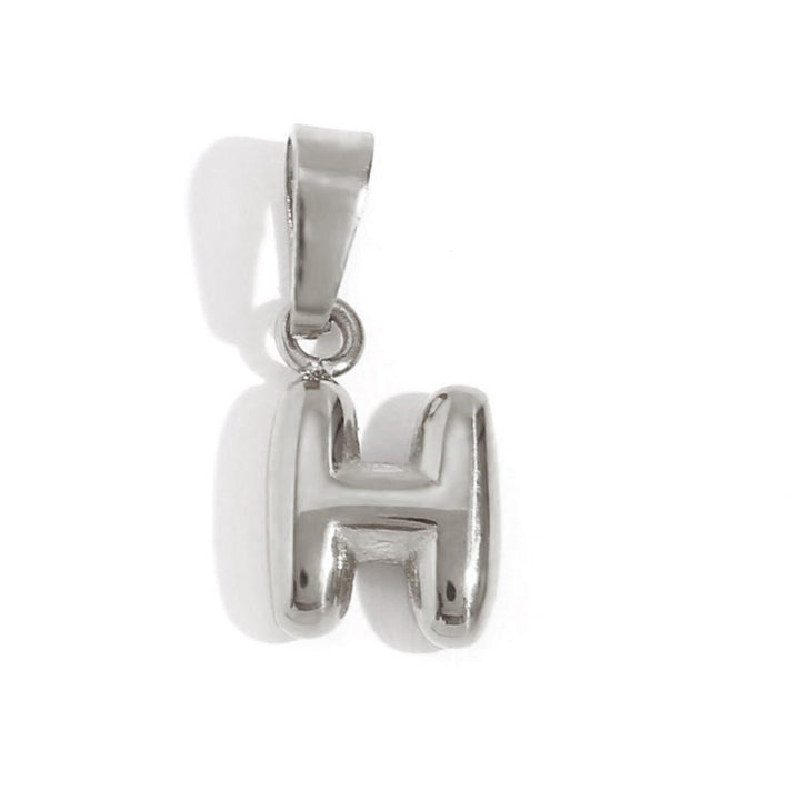 Collier lettre effet ballon