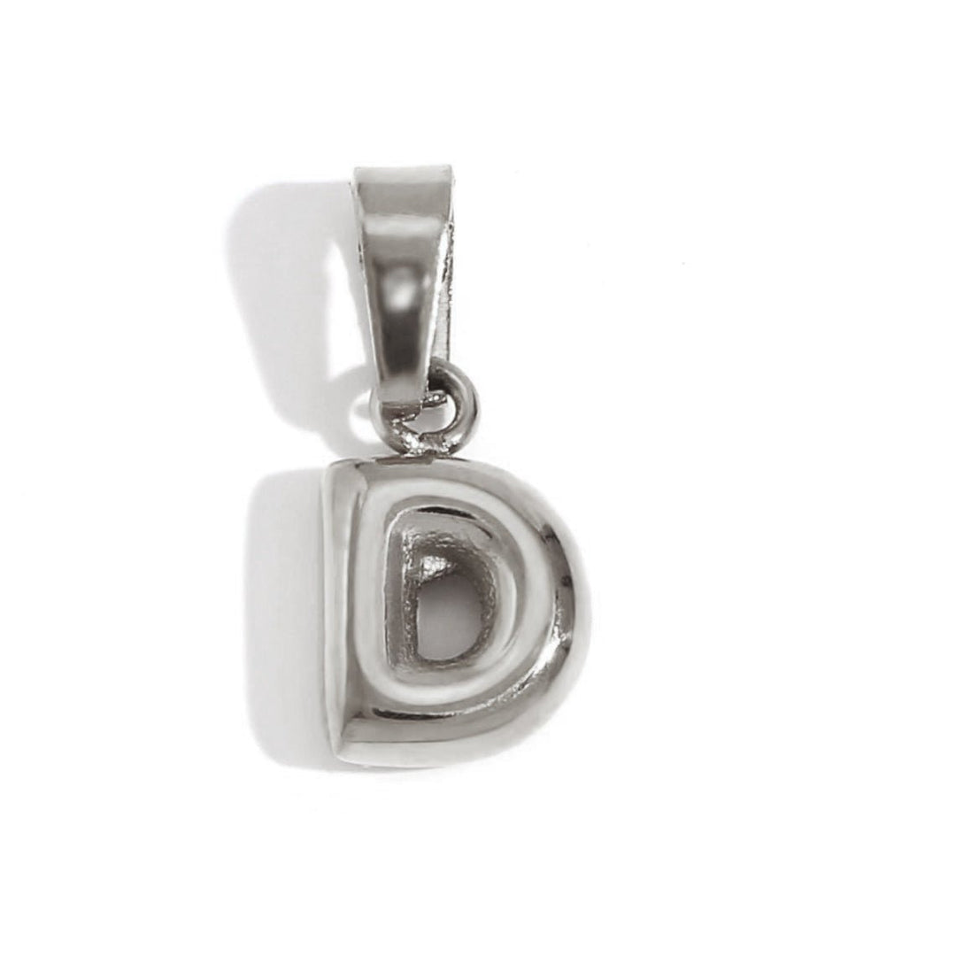 Collier lettre effet ballon