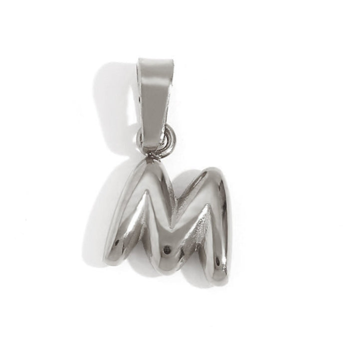 Collier lettre effet ballon