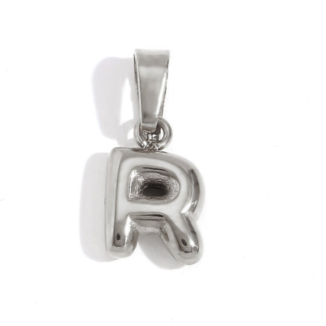 Collier lettre effet ballon