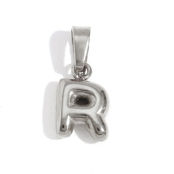 Collier lettre effet ballon