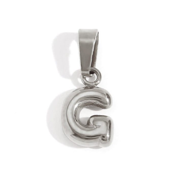 Collier lettre effet ballon
