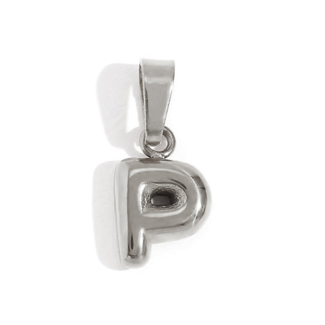 Collier lettre effet ballon