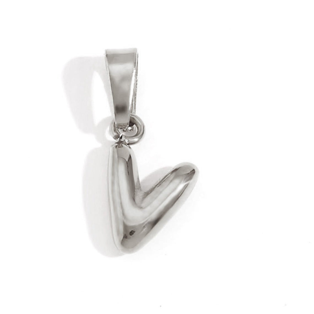Collier lettre effet ballon