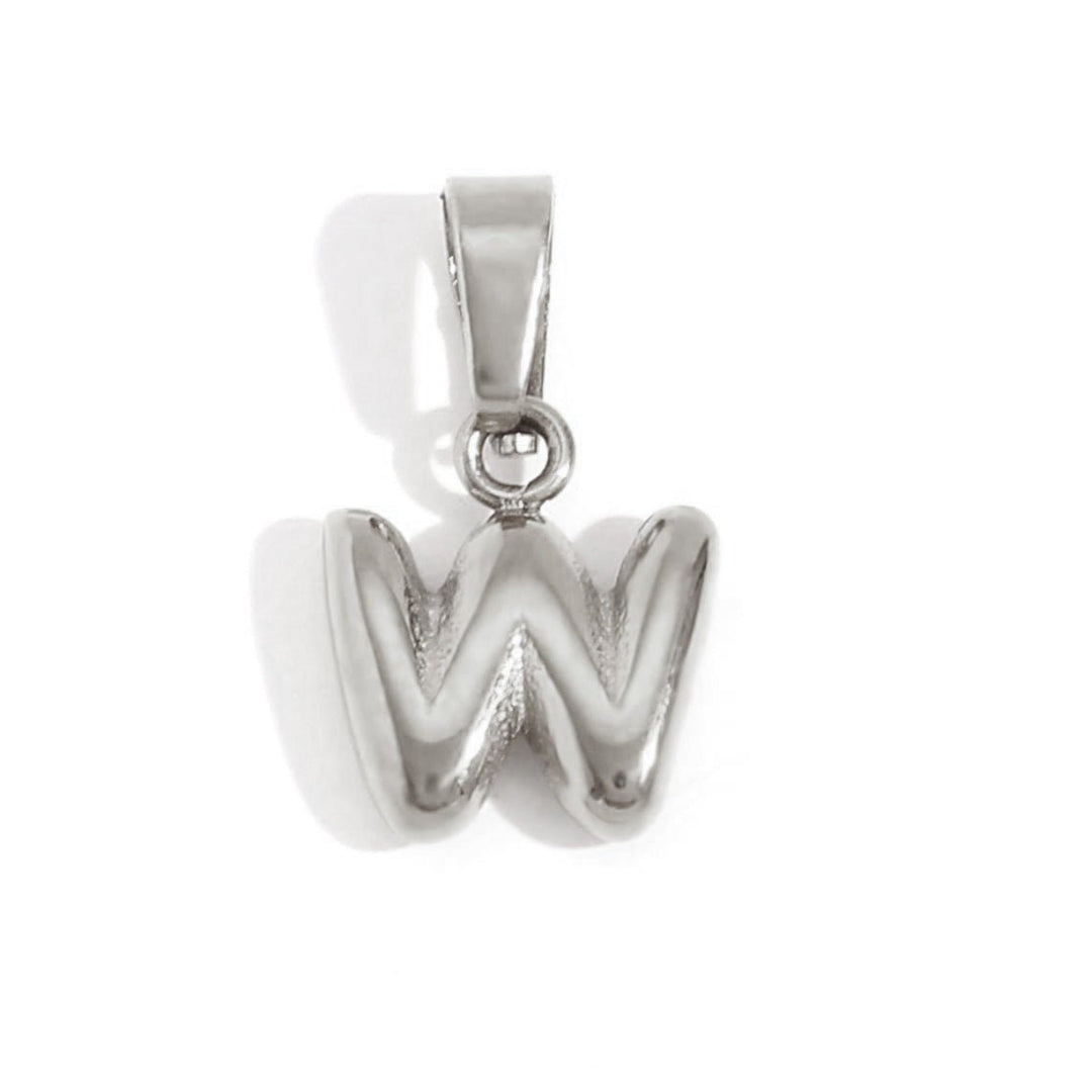 Collier lettre effet ballon