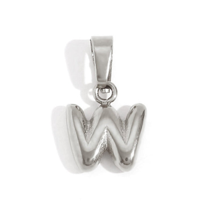 Collier lettre effet ballon