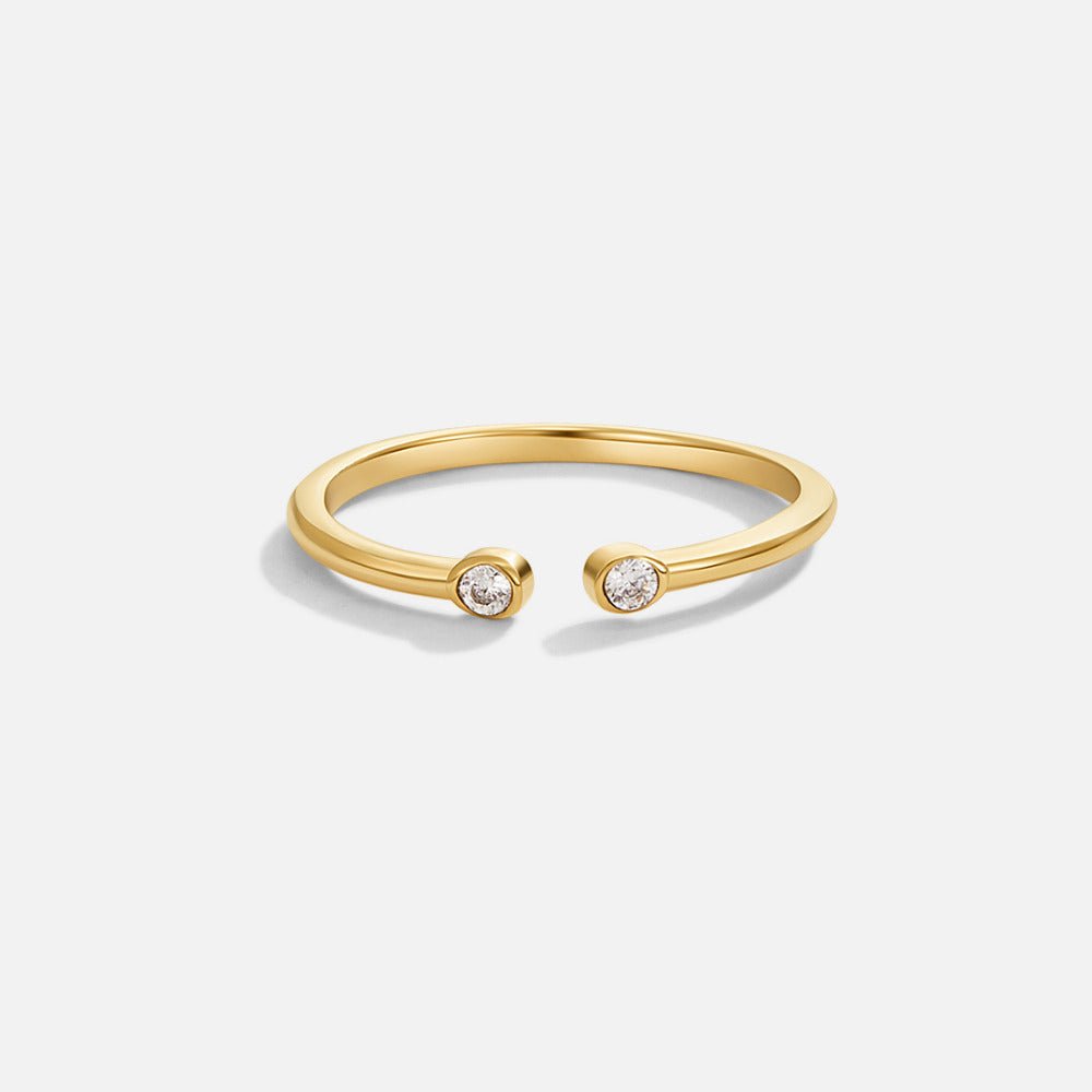 Bague Cali dorée cristal