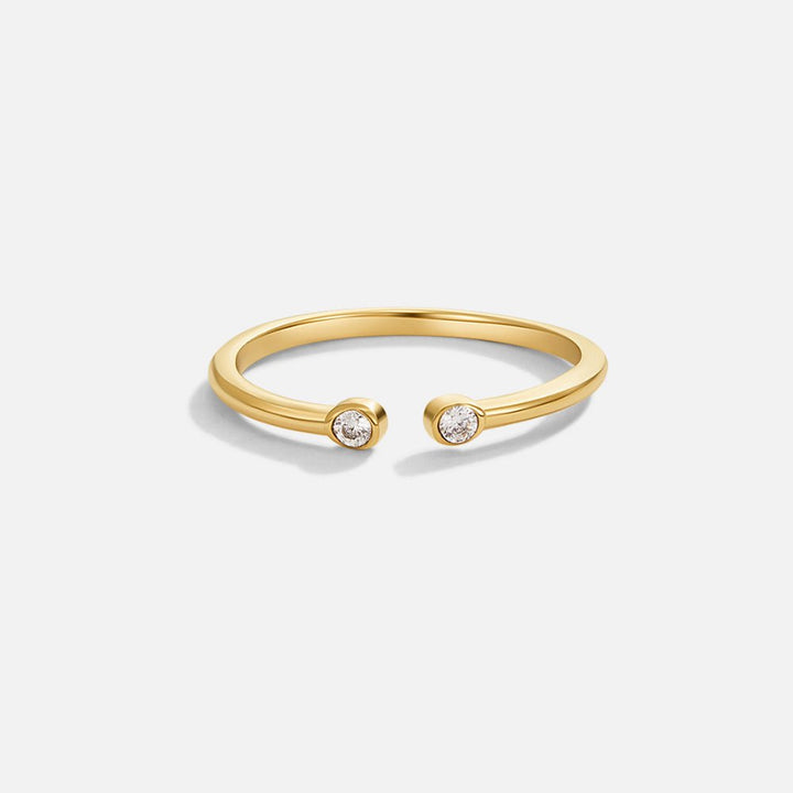 Bague Cali dorée cristal