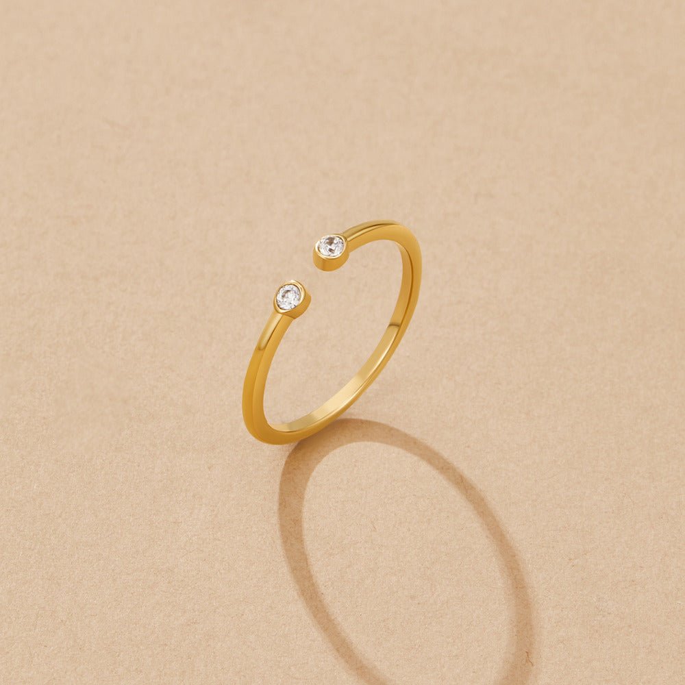Bague Cali dorée cristal