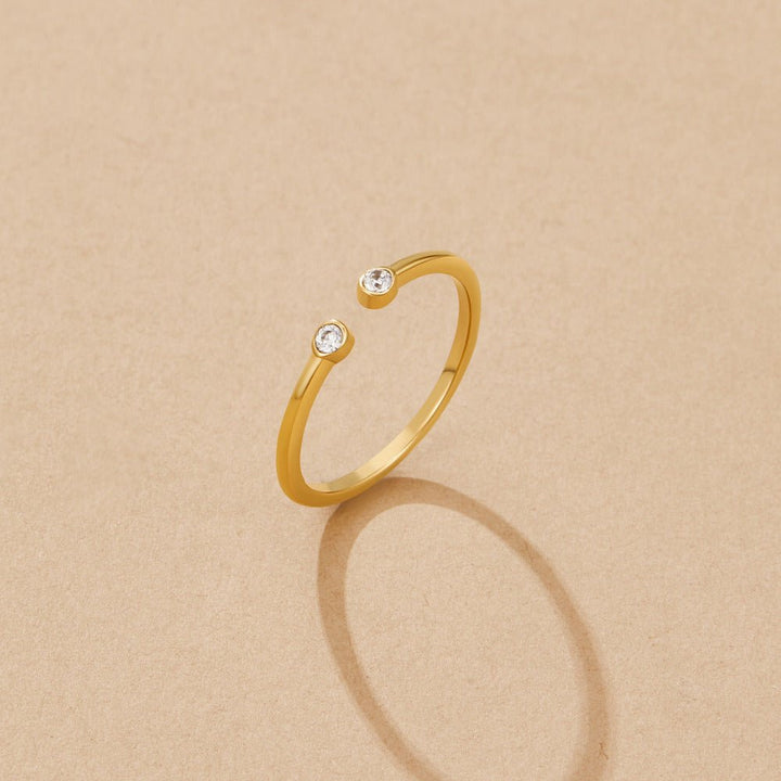 Bague Cali dorée cristal