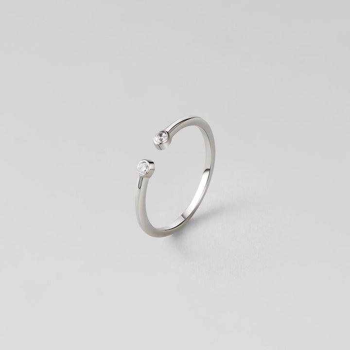 Bague Cali argentée cristal