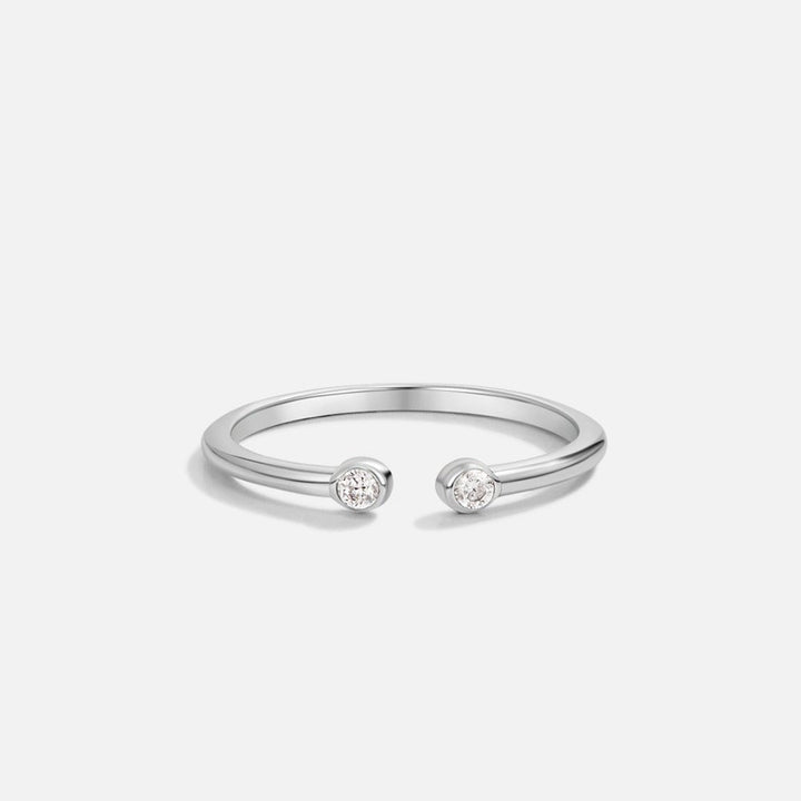 Bague Cali argentée cristal