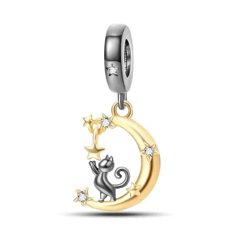 Charm Chat et lune - Maison Perle