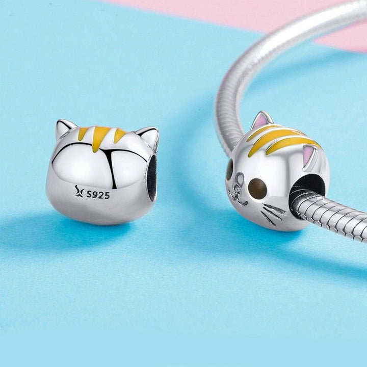 Charm Tête de chat - Maison Perle