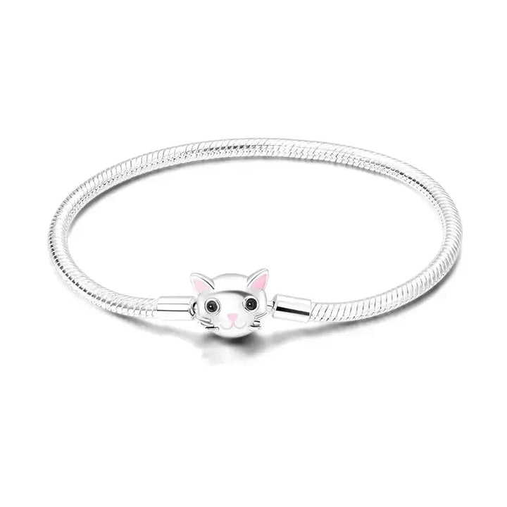 Bracelet avec Charm Tête de Chat