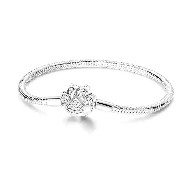 Bracelet avec Charm Empreinte de Chat