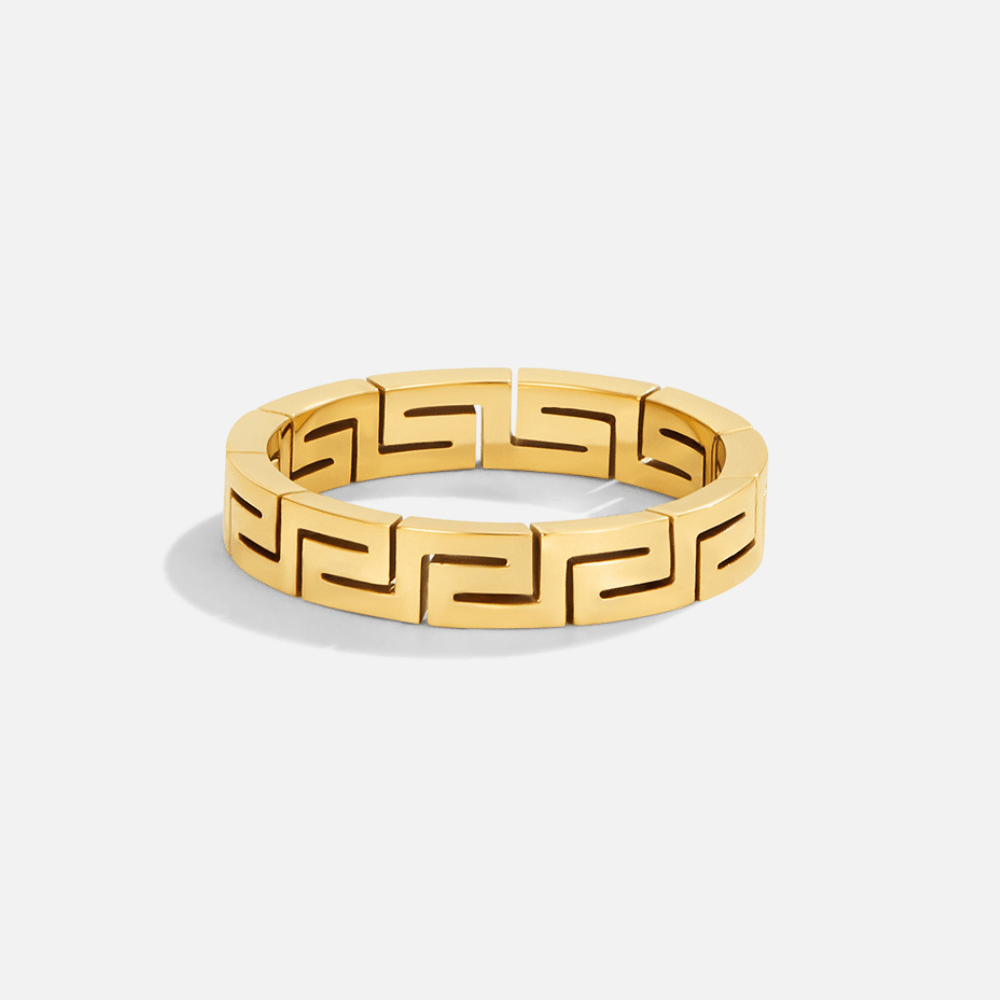 Bague célestine dorée ouverte