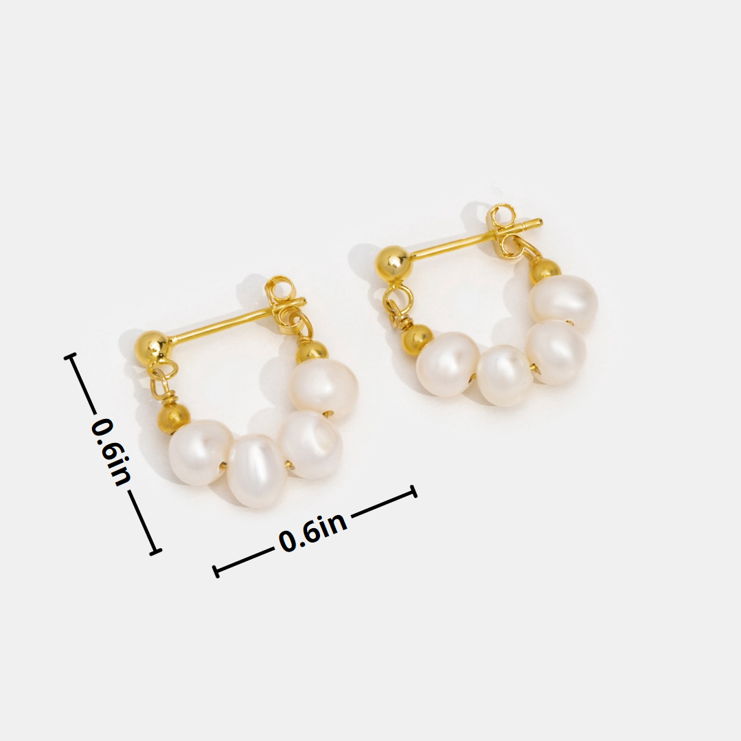Boucles d’oreilles perles Celine