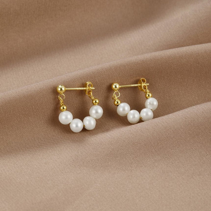 Boucles d’oreilles perles Celine
