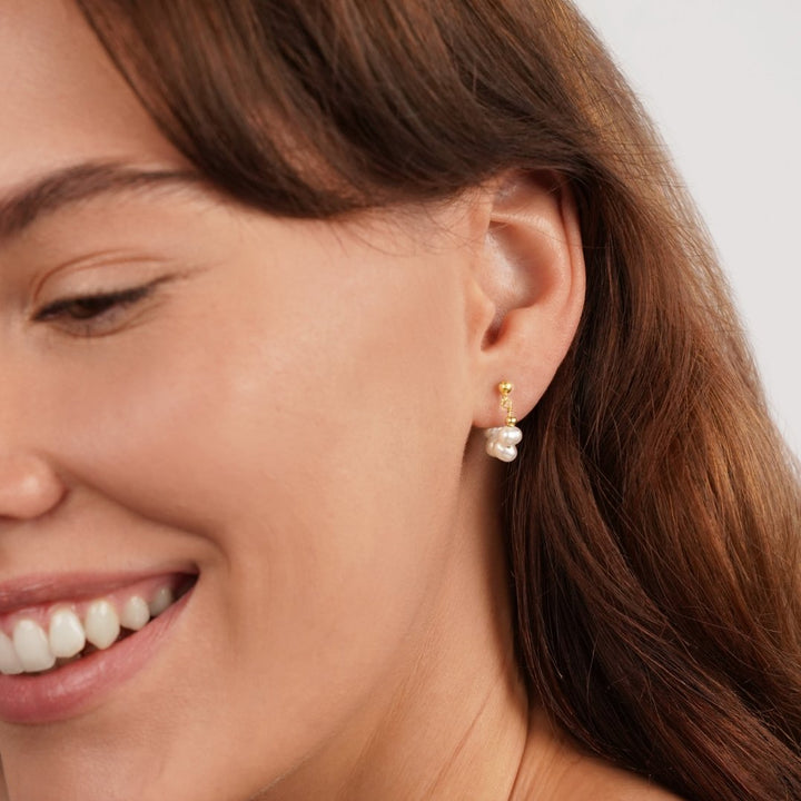 Boucles d’oreilles perles Celine