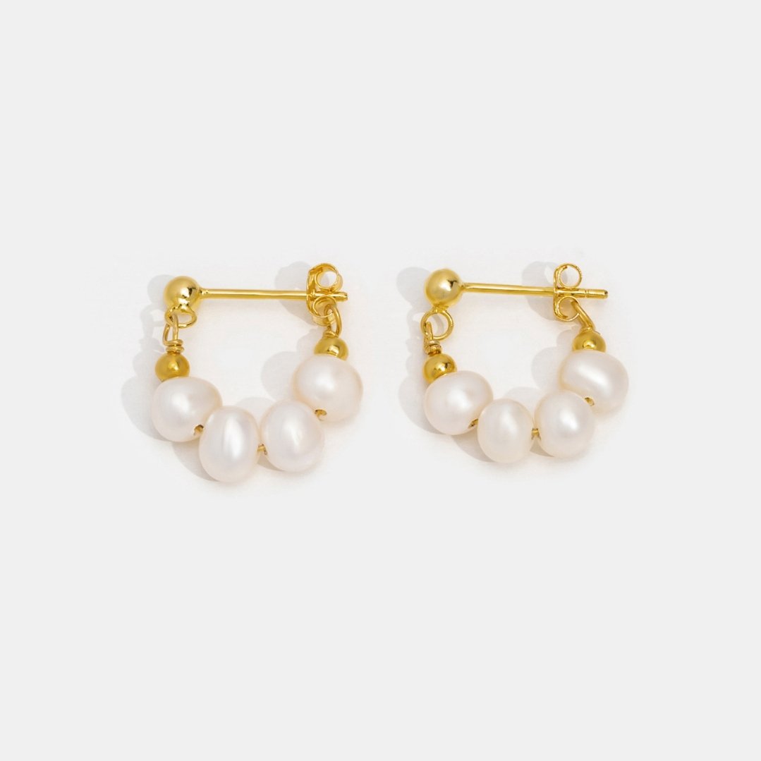 Boucles d’oreilles perles Celine