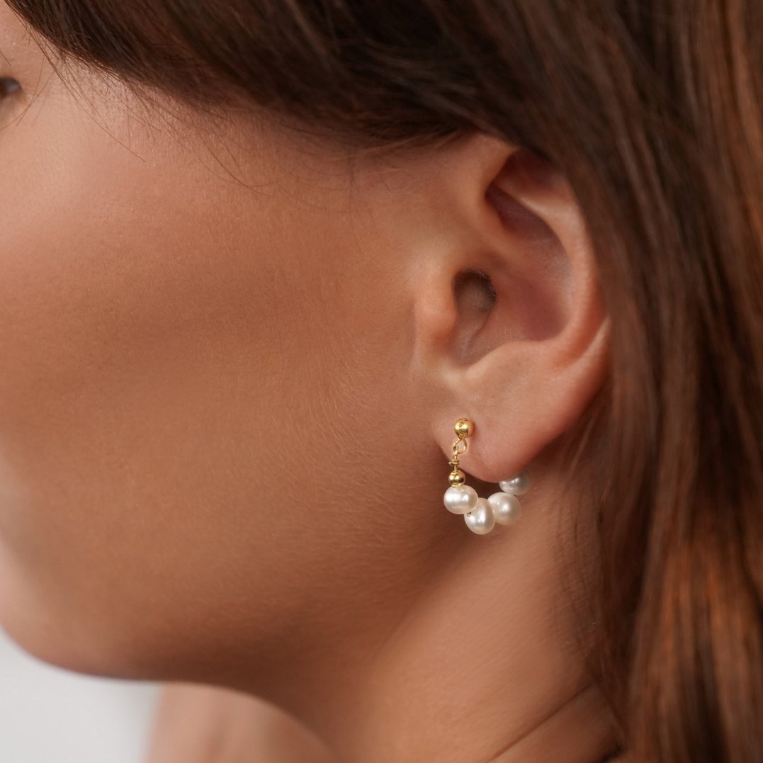 Boucles d’oreilles perles Celine
