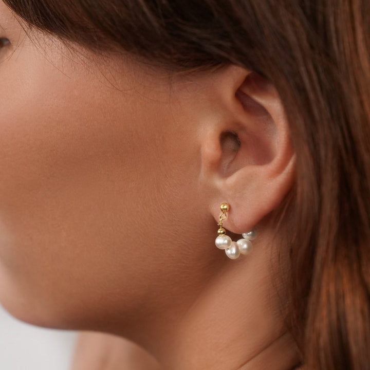 Boucles d’oreilles perles Celine