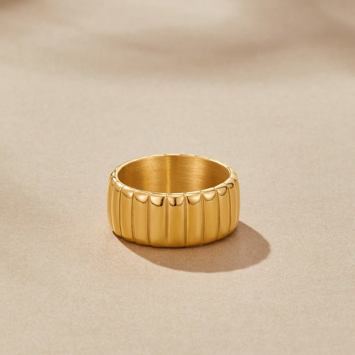 Bague large Calira dorée