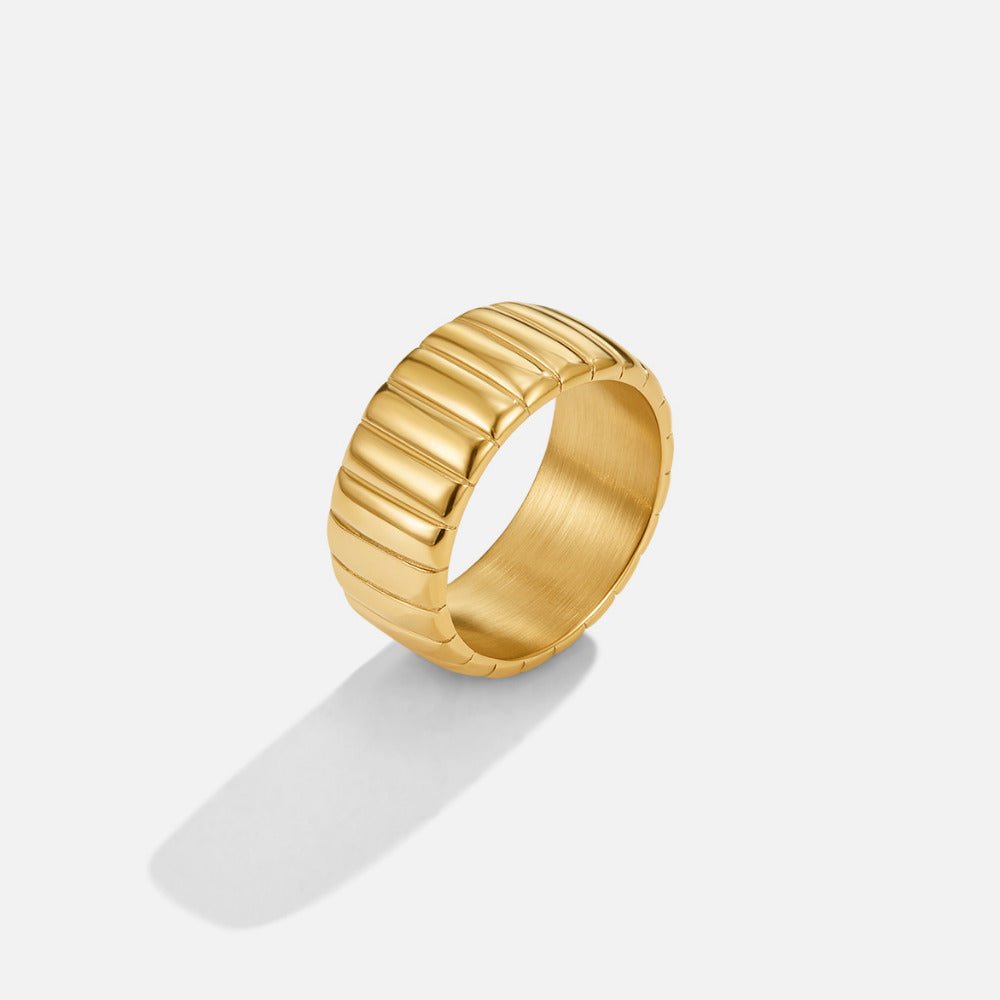 Bague large Calira dorée