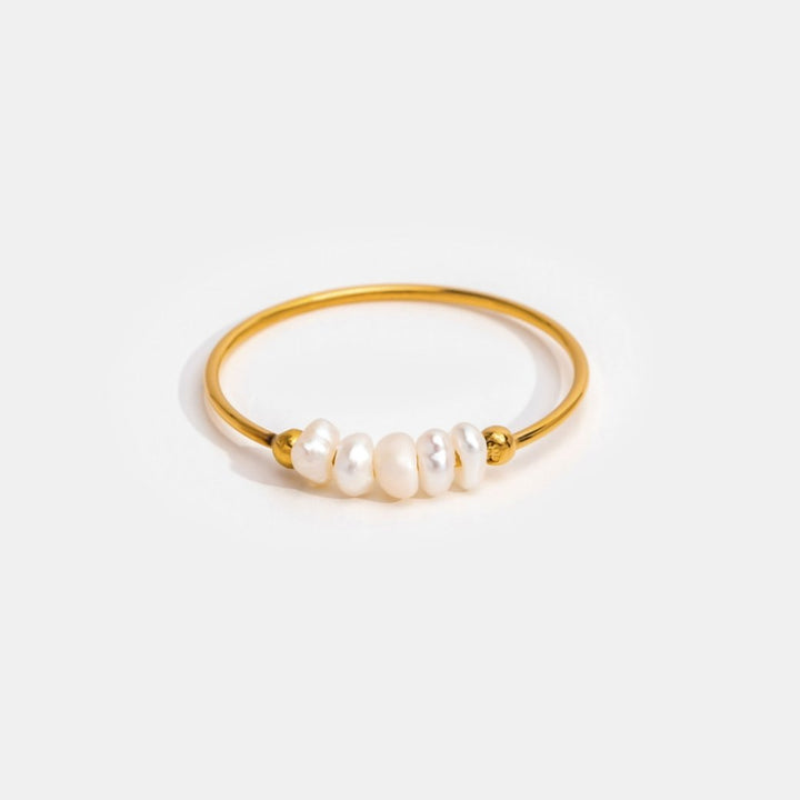 Bague classique eau douce perles