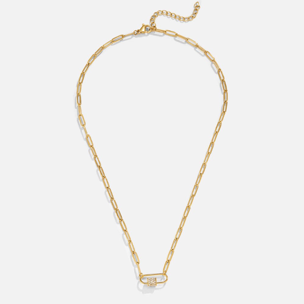 Collier avec pendentif v tvare kancelárskej sponky