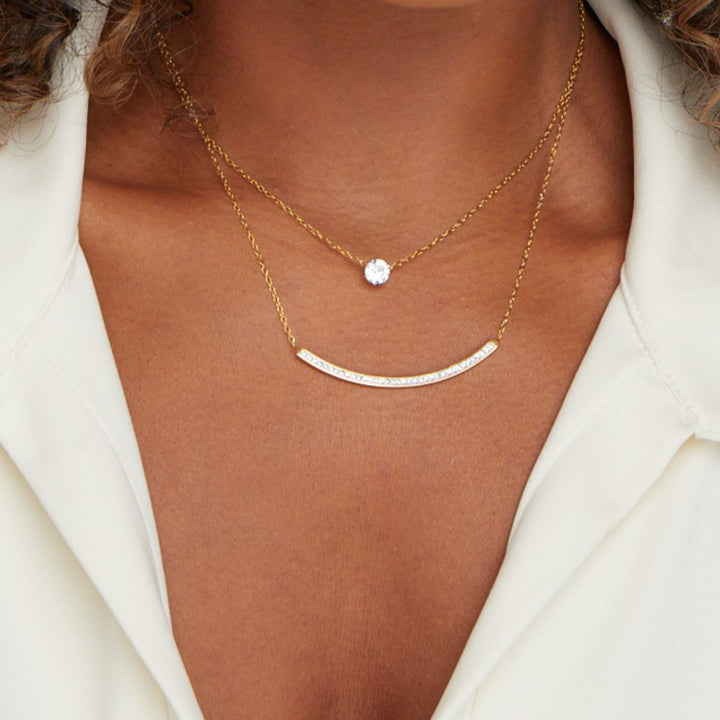 Jemný en cristal Collier multirang