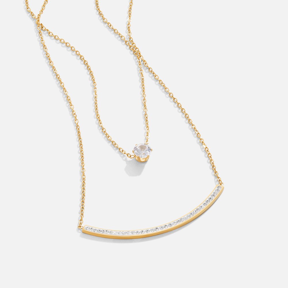 Jemný en cristal Collier multirang