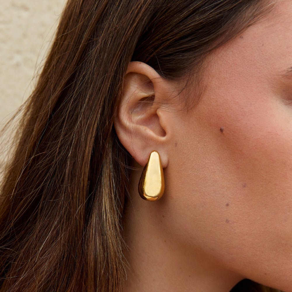 Boucles d’oreilles goutte Dakota dorées