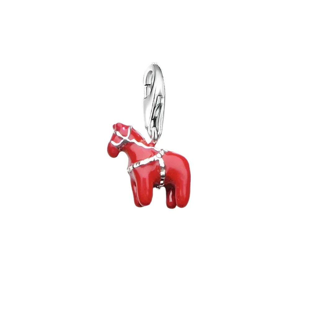 Charm Cheval suédois Dala - Maison Perle