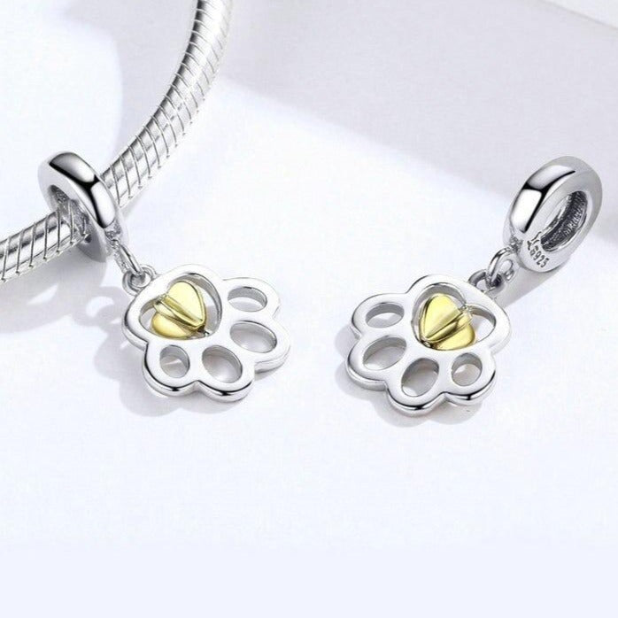 Charm Patte de chien - Maison Perle