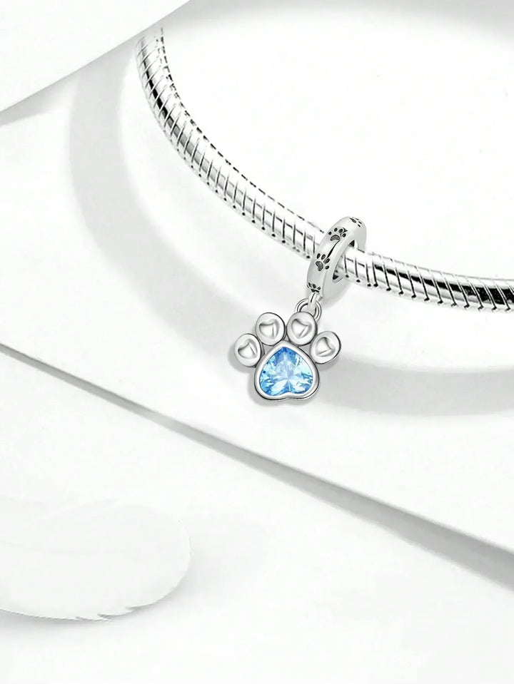 Charm Pattes bleu - Maison Perle