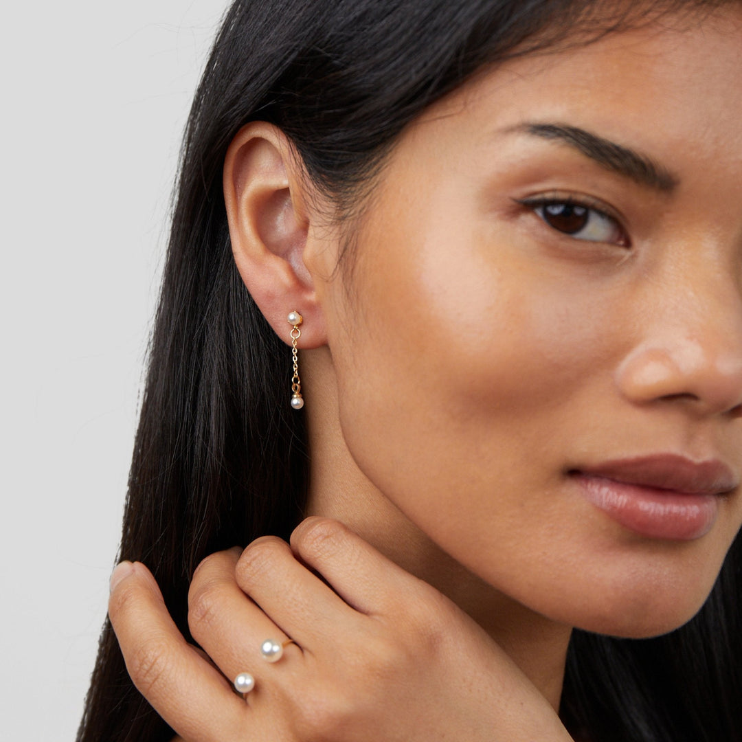 Bague Durya double perles
