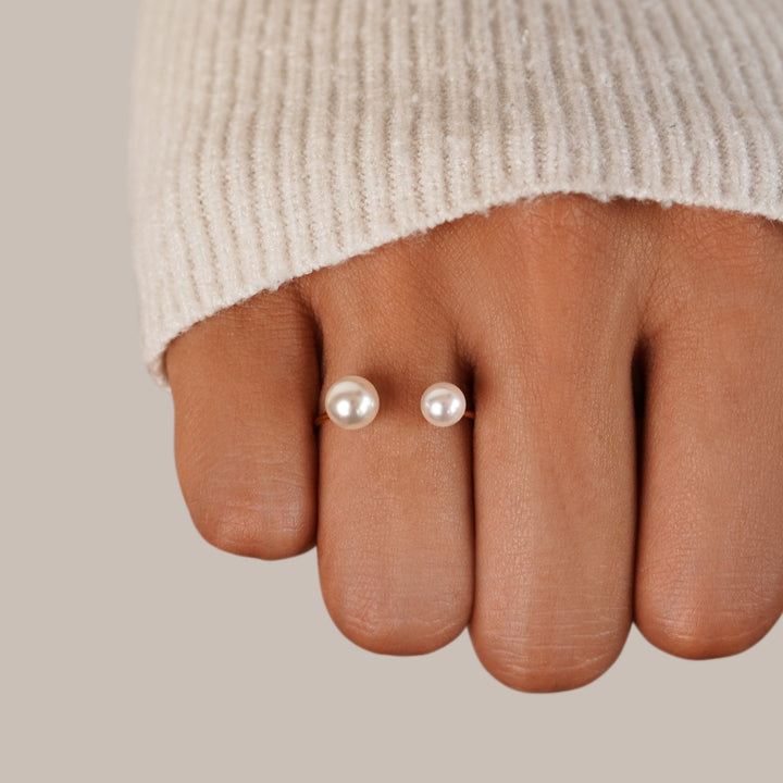Bague Durya double perles