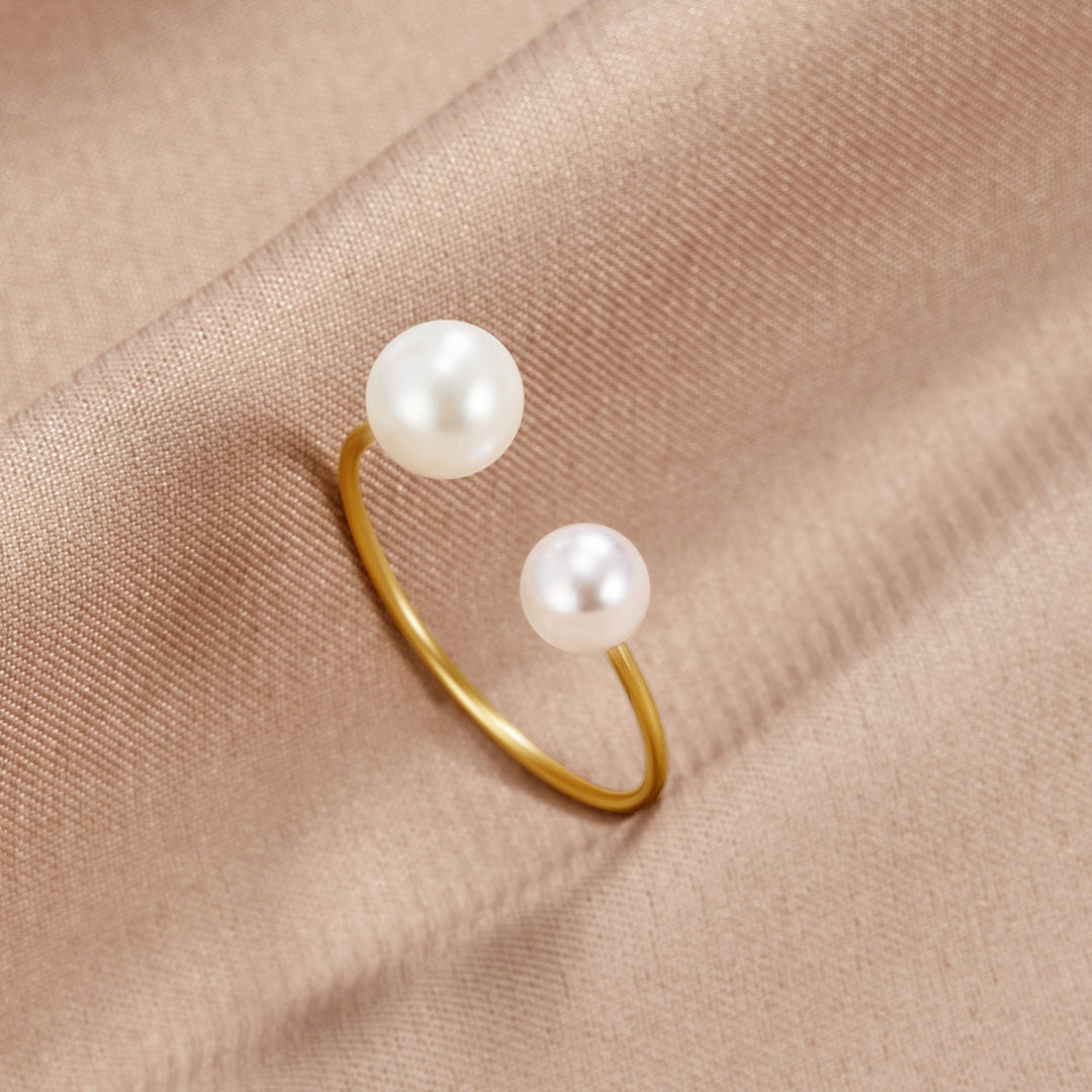 Bague Durya double perles