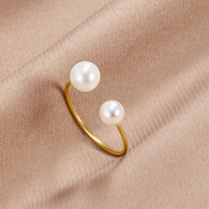 Bague Durya double perles