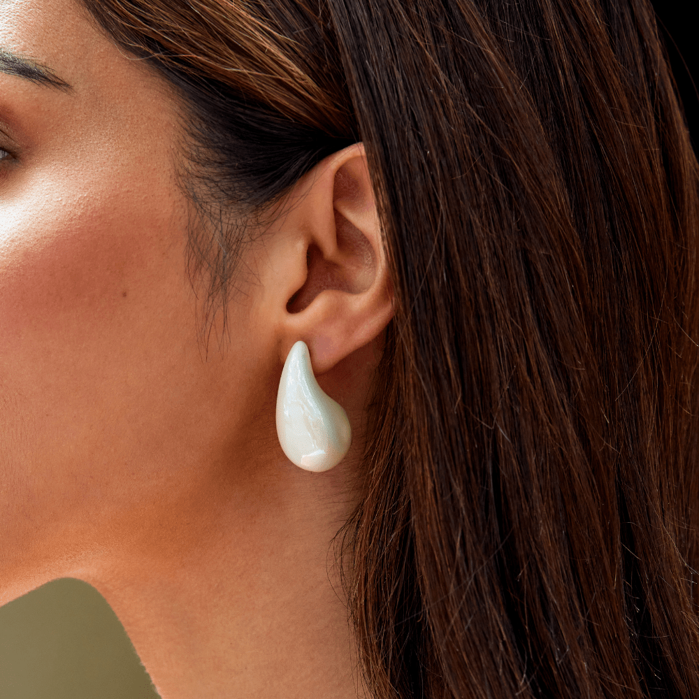Boucles d’oreilles Elena goutte perlée